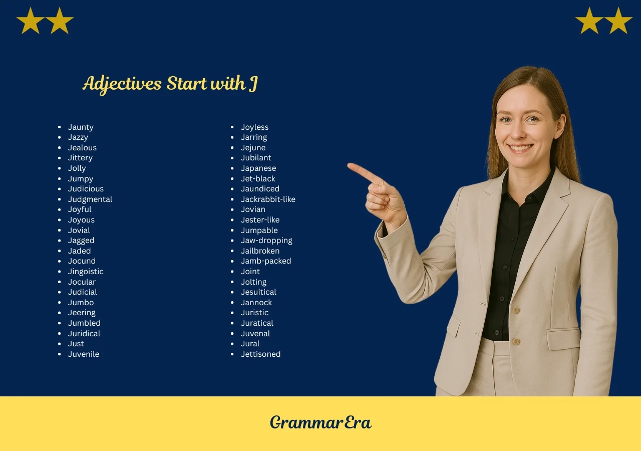 Adjectives Start with J