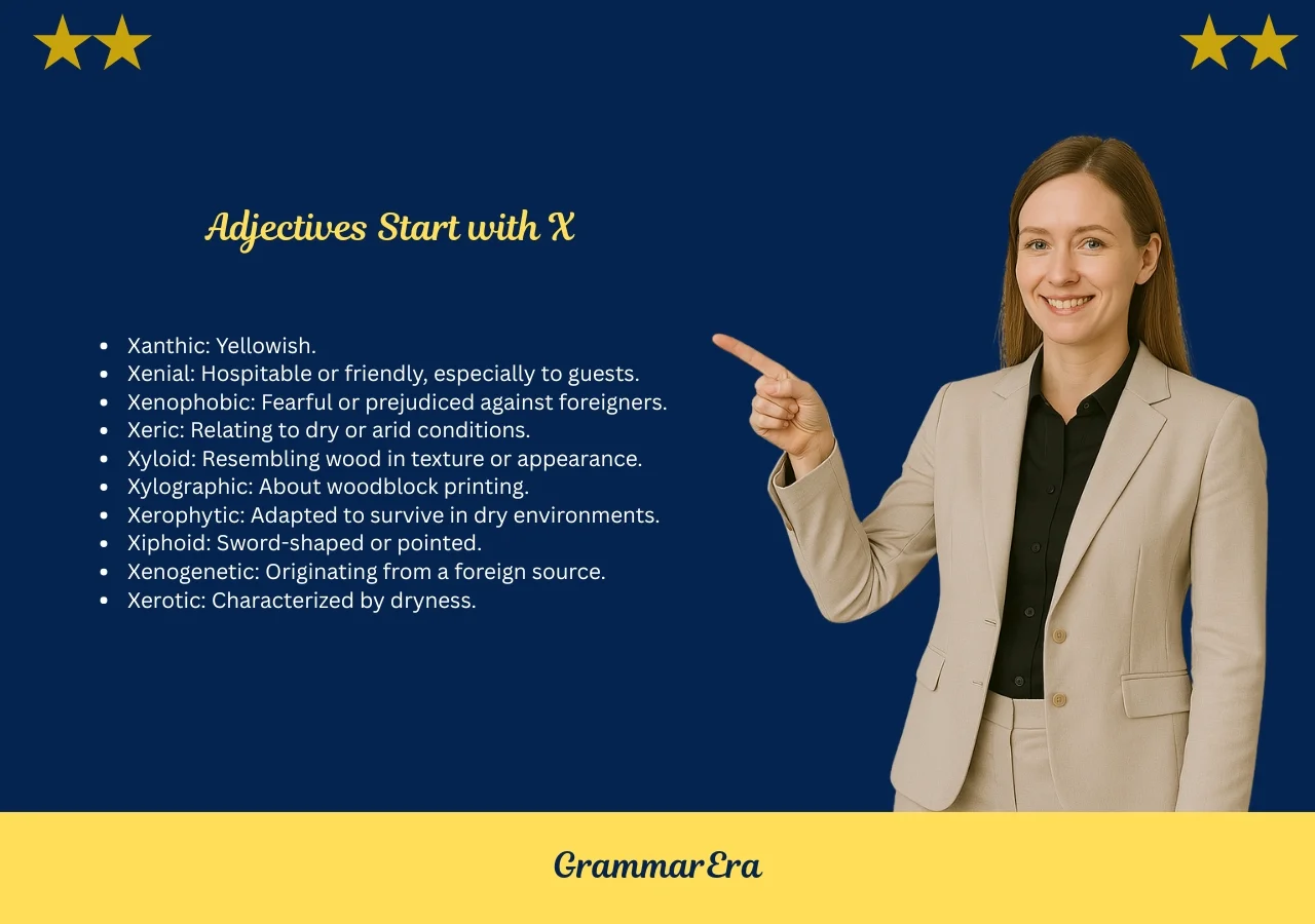 Adjectives Start with X
