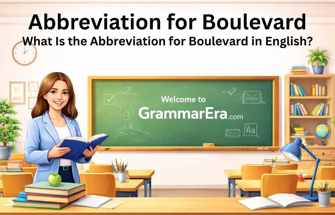 What Is the Abbreviation for Boulevard in English?