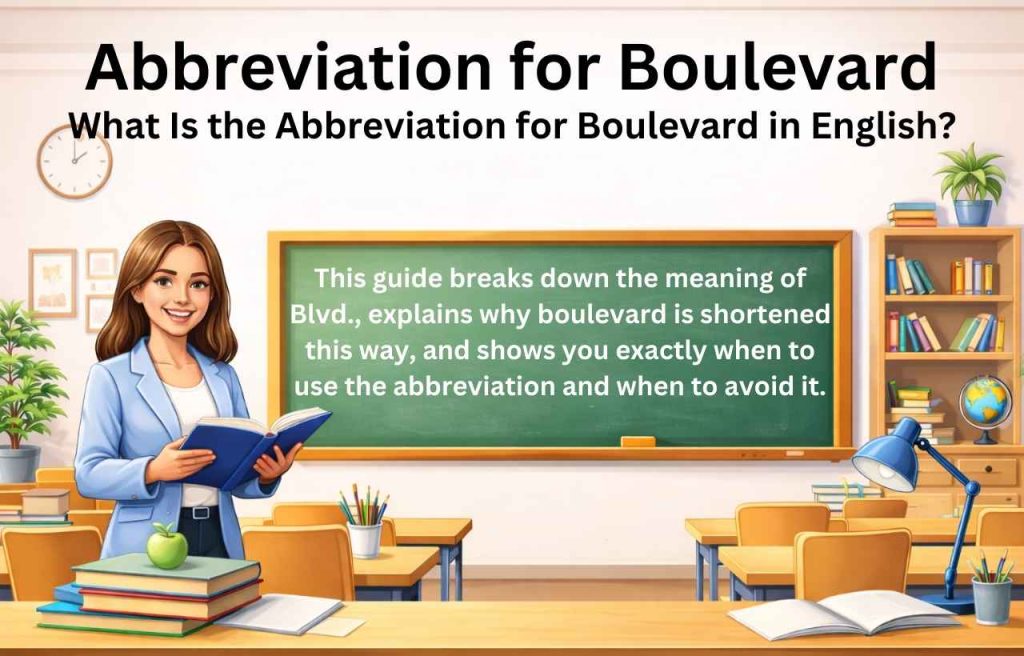Why Boulevard Is Abbreviated as “Blvd.” (Not “Blv” or “Boul.”)