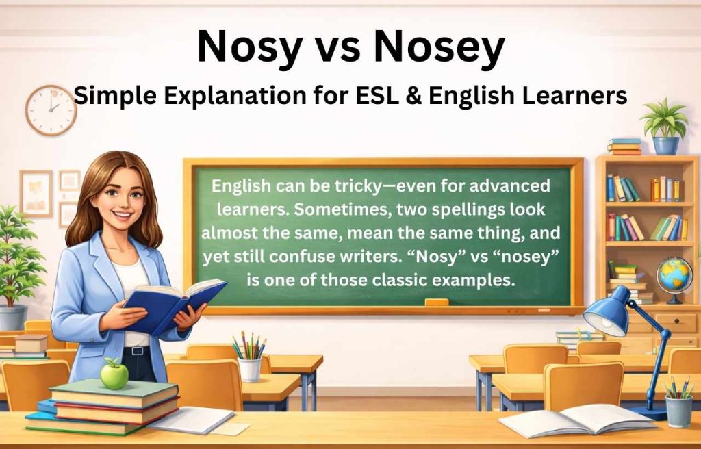 Are Nosy and Nosey the Same Word?
