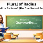 Plural of Radius: Radii or Radiuses? (The One-Second Rule)