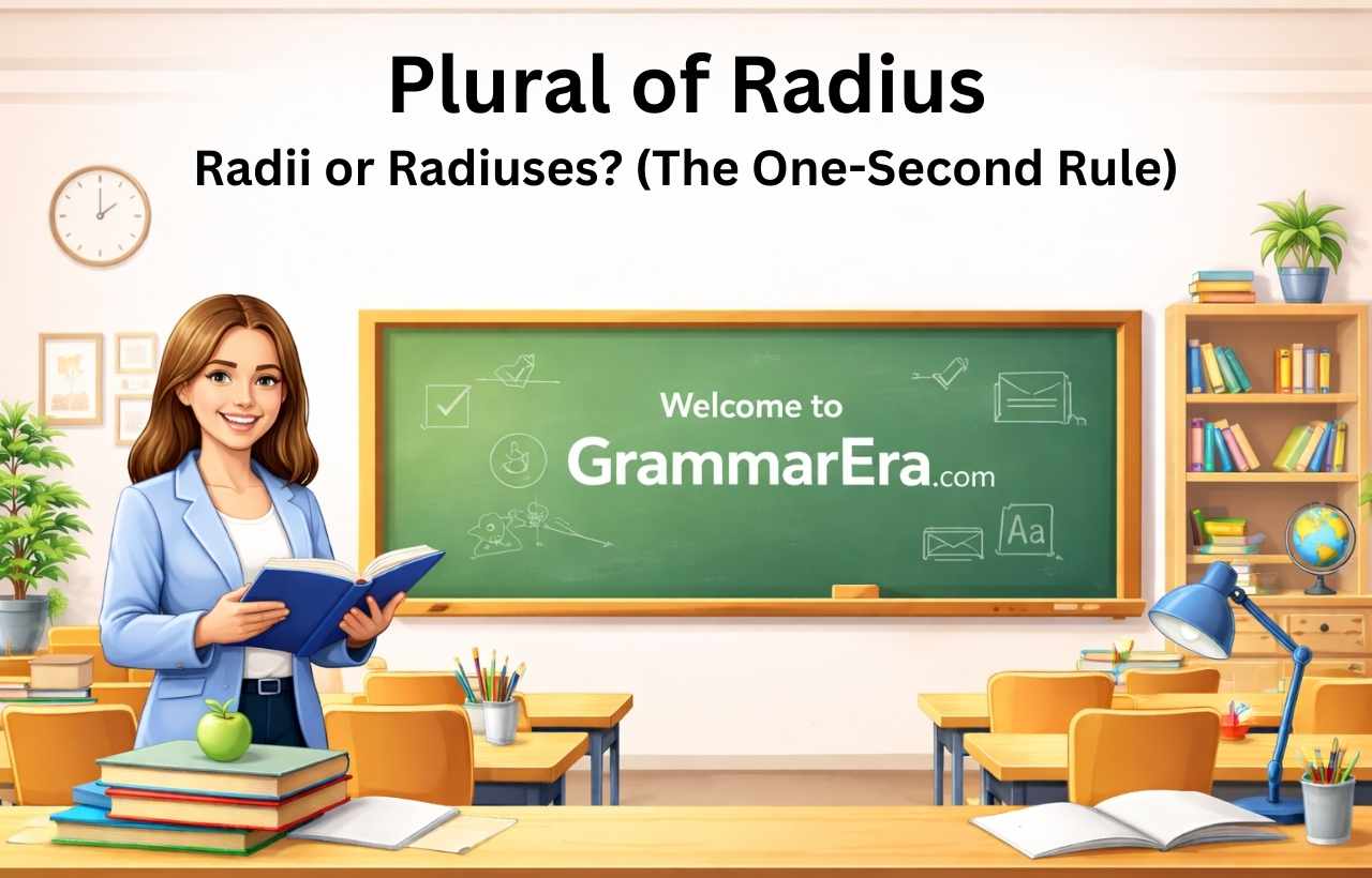 Plural of Radius: Radii or Radiuses? (The One-Second Rule)