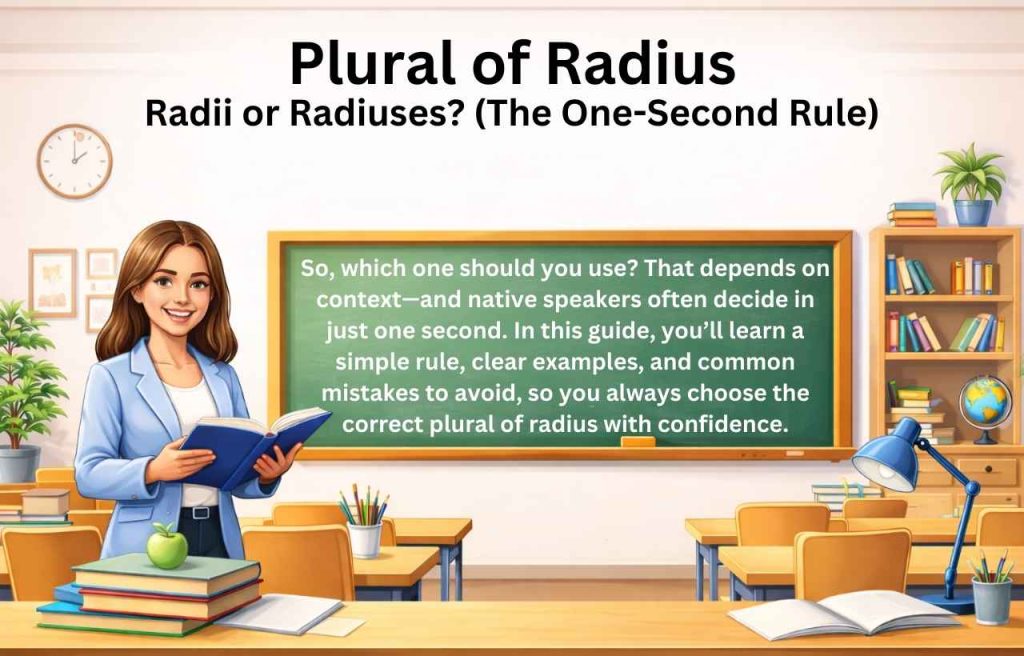 Plural of radius explained clearly. Learn when to use radii vs radiuses, simple rules, examples, and mistakes to avoid. Get the right answer fast.