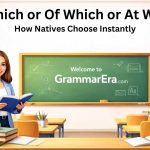 In Which or Of Which or At Which