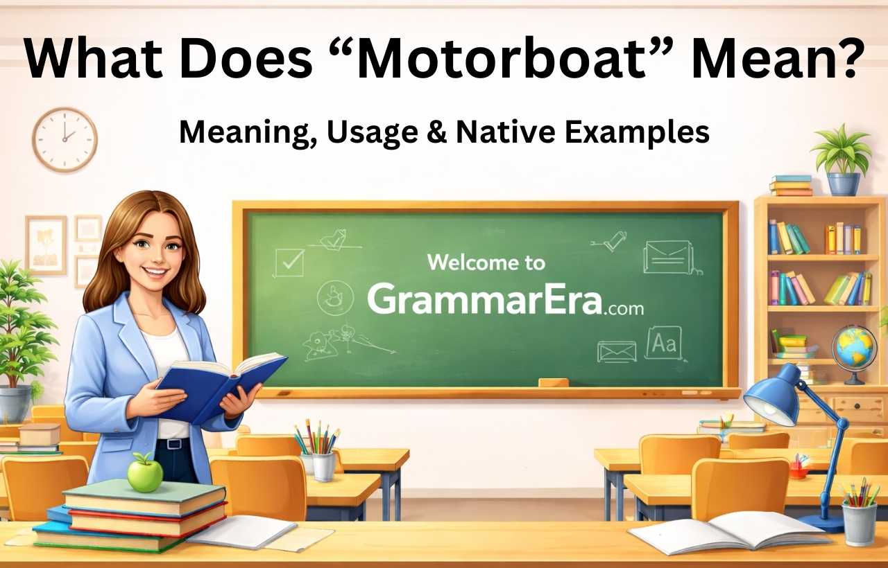 What Does “Motorboat slang” Mean?