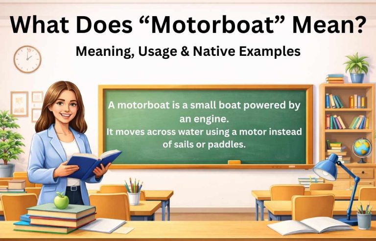 What Does “Motorboat” Mean? Meaning, Usage & Native Examples
