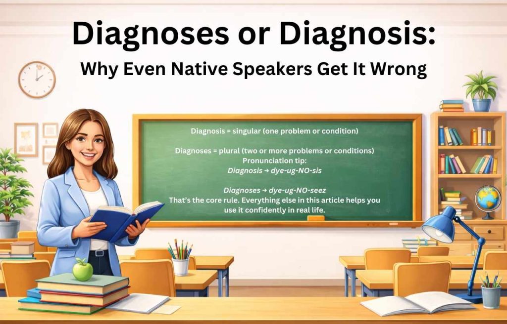 Diagnoses or Diagnosis Why This Confuses Even Native Speakers