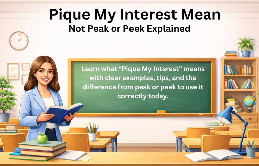 What Does “Pique” Mean on Its Own?