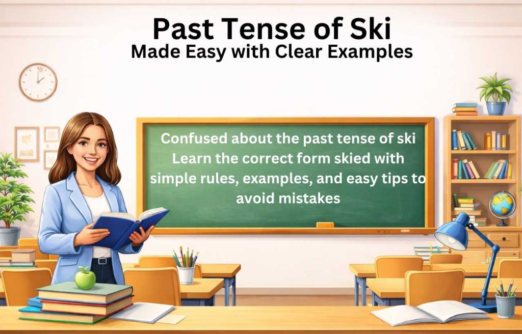 The past tense of ski is skied. This is the correct form used when talking about something that already happened.