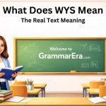 What Does WYS Mean The Real Text Meaning
