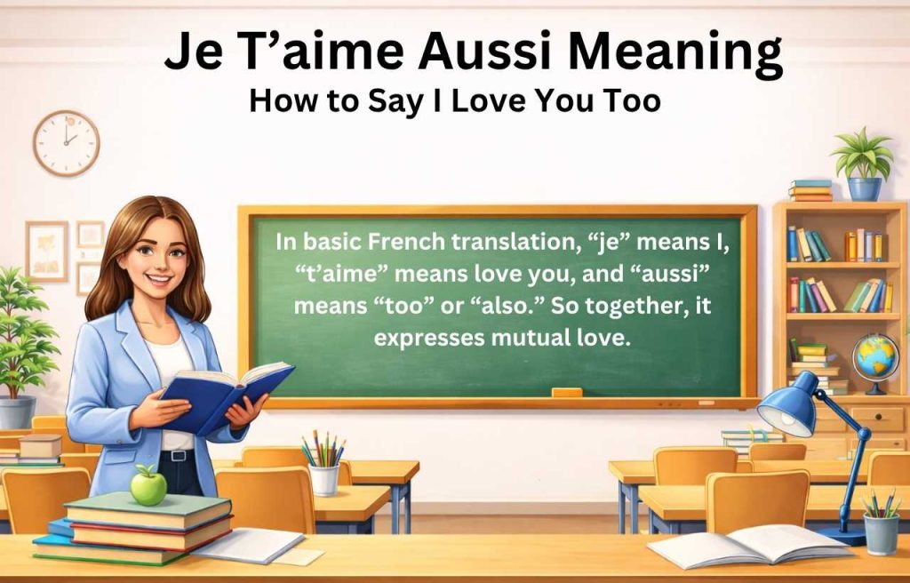 How to Pronounce “Je T’aime Aussi” Correctly
