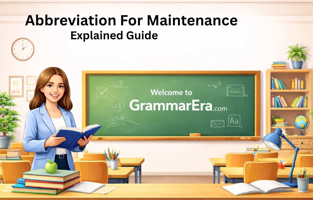 Learn the abbreviation for maintenance with clear meanings, uses, and examples. Get the complete simple guide you need instantly.