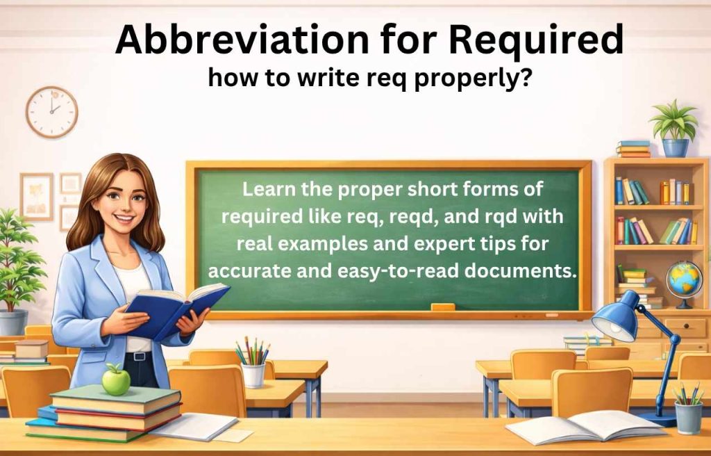 What Is the Abbreviation for “Required”?