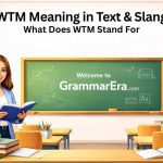 WTM meaning in text explained with example chat showing What’s the Move slang used in Snapchat and WhatsApp conversations
