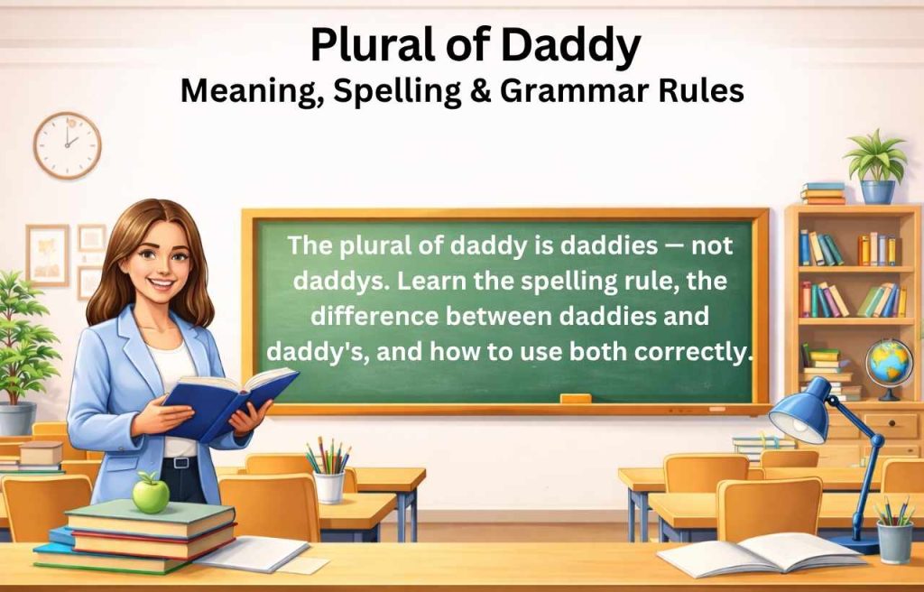 What is the plural of daddy?
