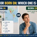 If you’ve ever wondered whether to say “born in” or “born on,” you’re not alone.
