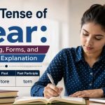 The past tense of “tear” often confuses English learners because this verb has more than one meaning and an irregular form.
