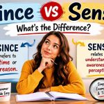 Many English learners confuse since vs sense because the two words sound similar in conversation.