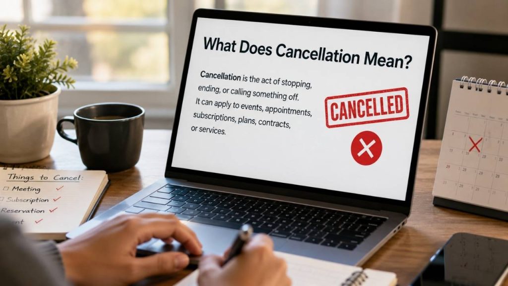 What Does Cancellation Mean?