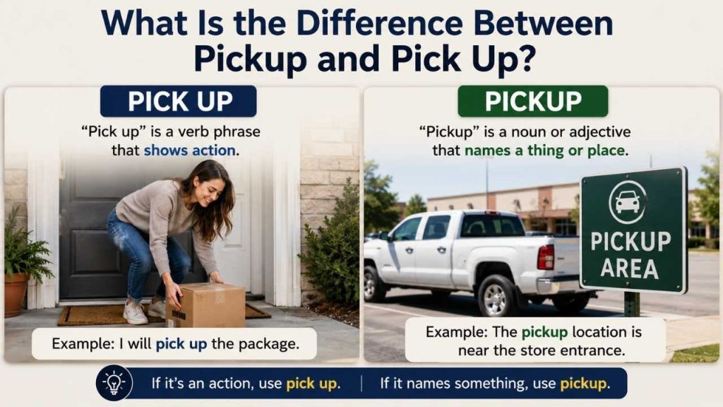 What Is the Difference Between Pickup and Pick Up?