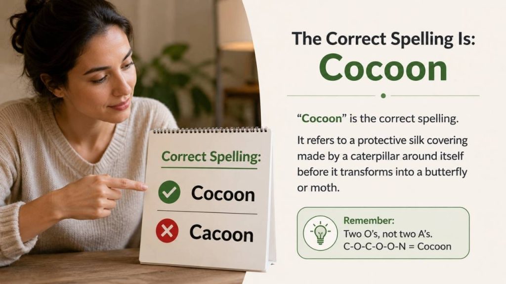 What Is the Correct Spelling: Cacoon or Cocoon?