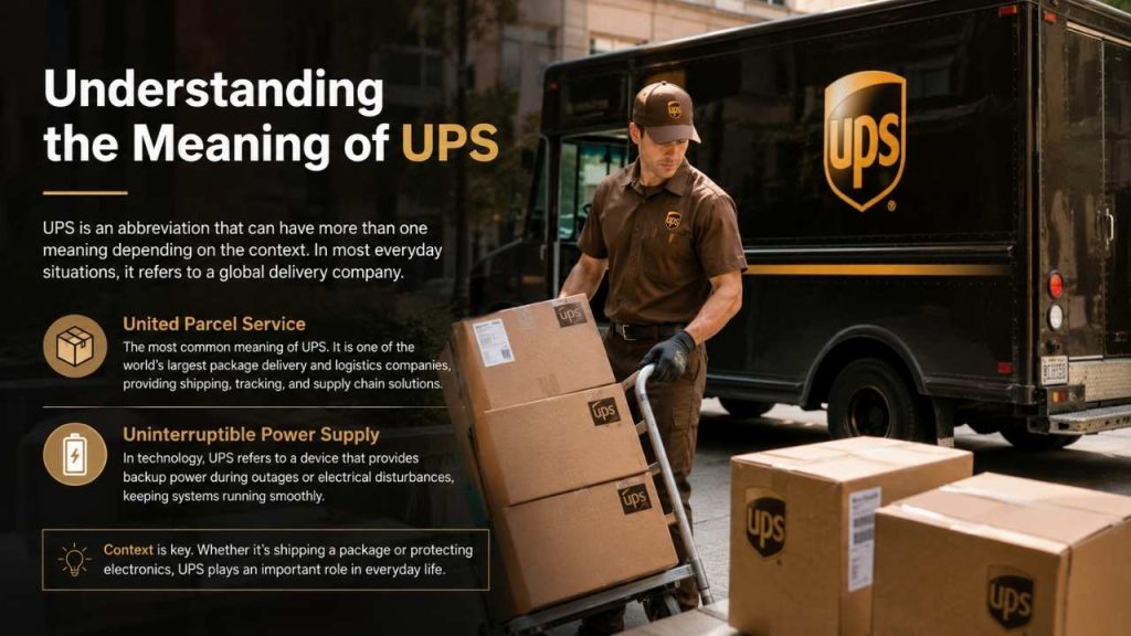 Understanding the Meaning of UPS