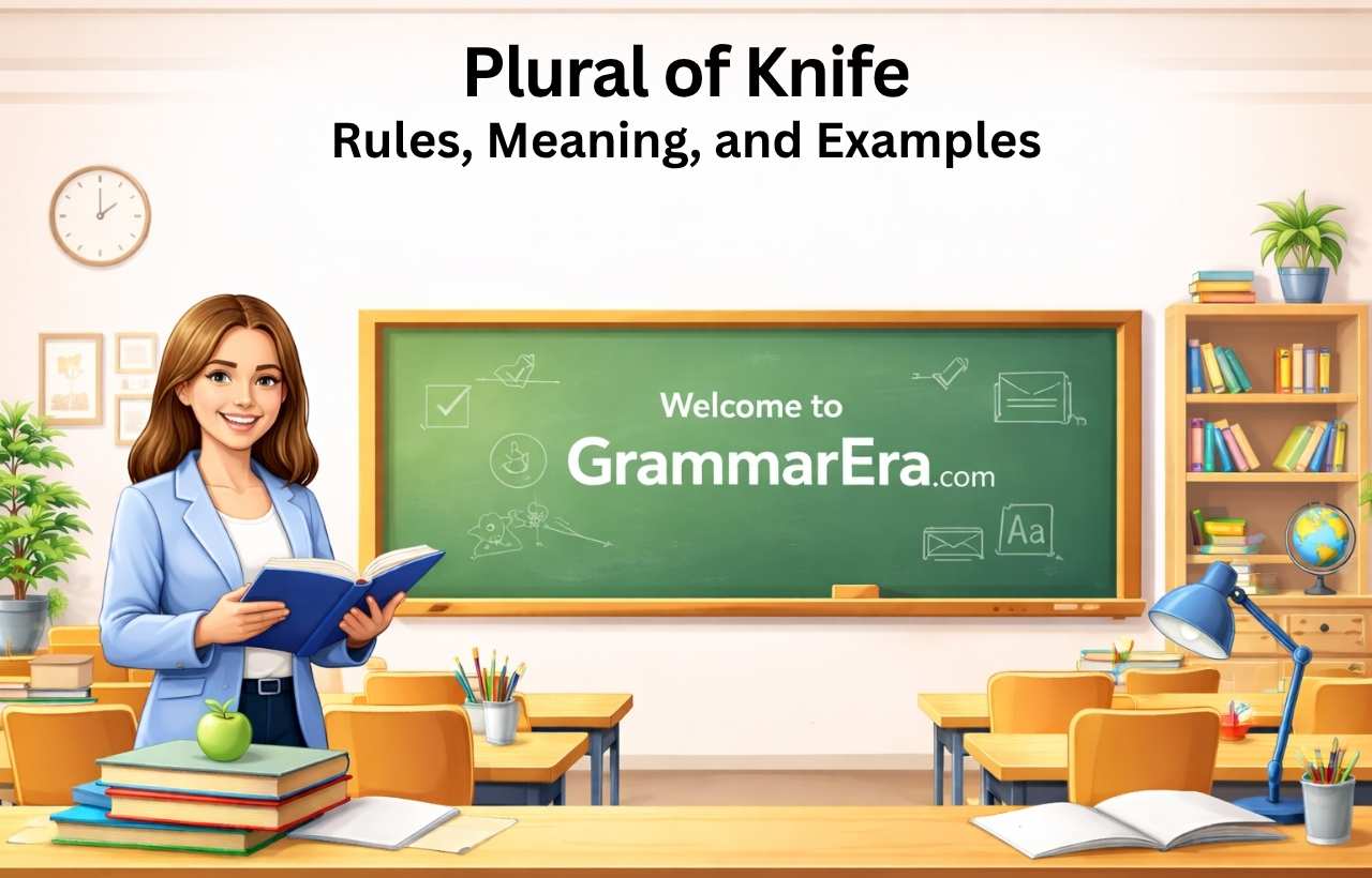 The plural of knife is a small grammar topic that often confuses learners and even native speakers.