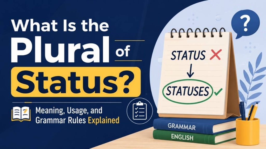 What Is the Plural of Status?