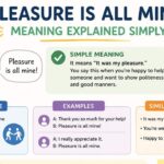 The phrase “the pleasure is all mine” is a polite English expression used in everyday conversations, but many learners still search for its exact meaning, usage, and correct context.