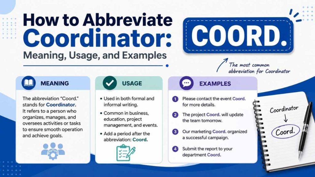 What Does “Coordinator” Mean?
