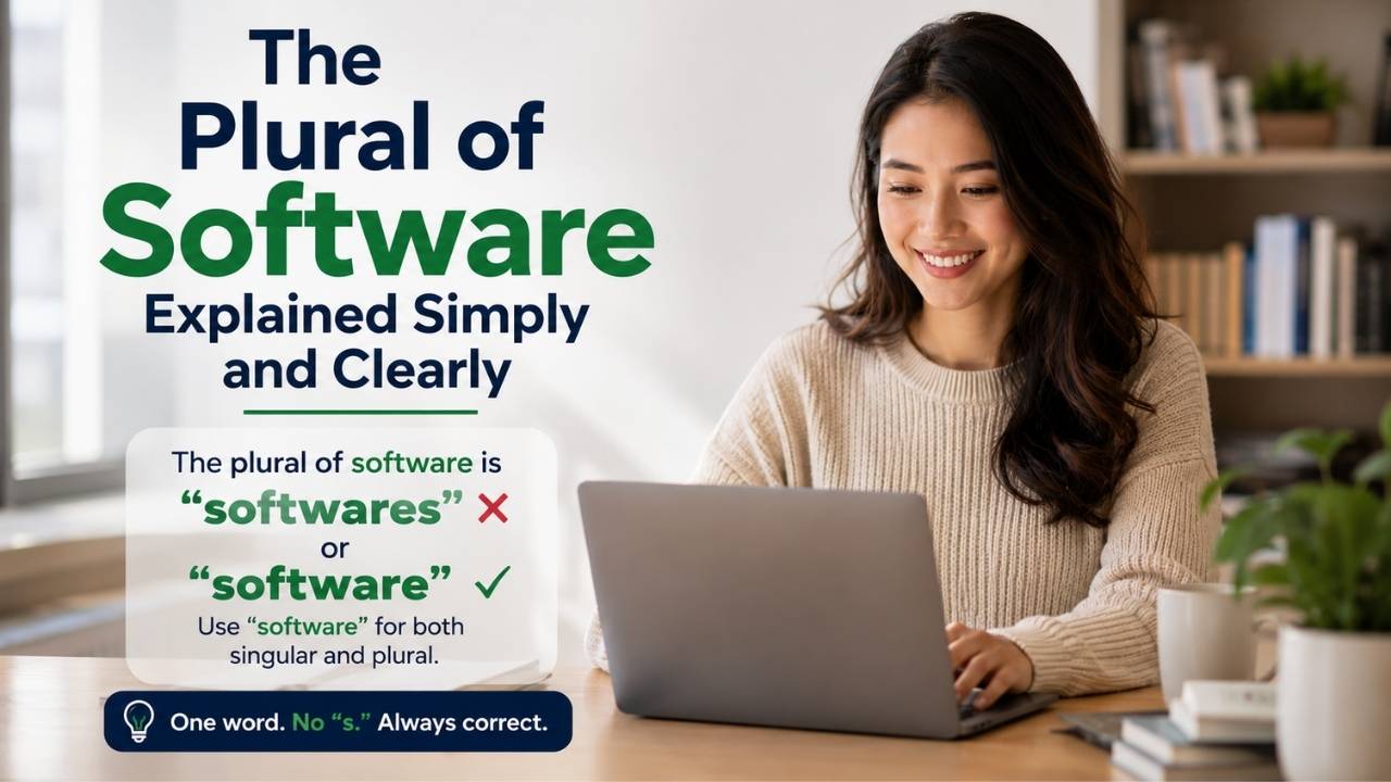The plural of software is one of the most confusing grammar topics in English.