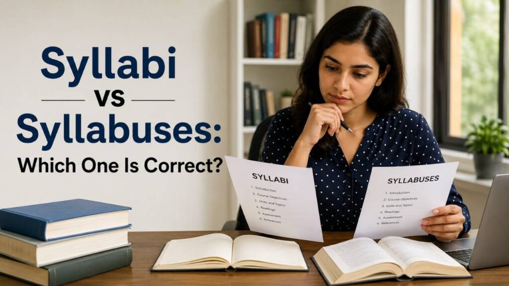 Syllabi vs Syllabuses: Which One Is Correct?