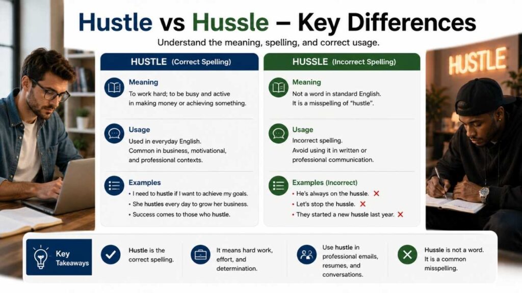 Hustle vs Hussle – Key Differences