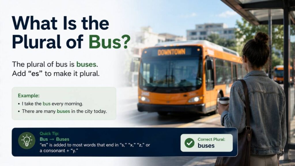 What Is the Plural of Bus?