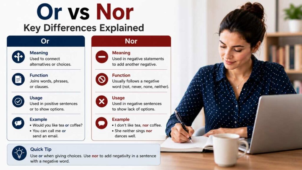 Or vs Nor Key Differences Explained