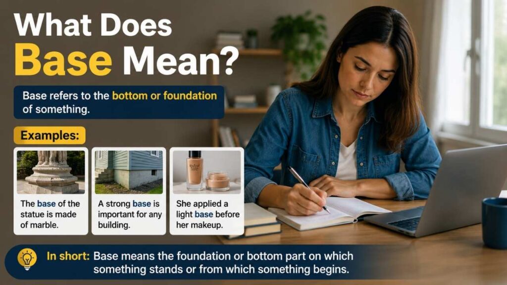 What Does Base Mean?