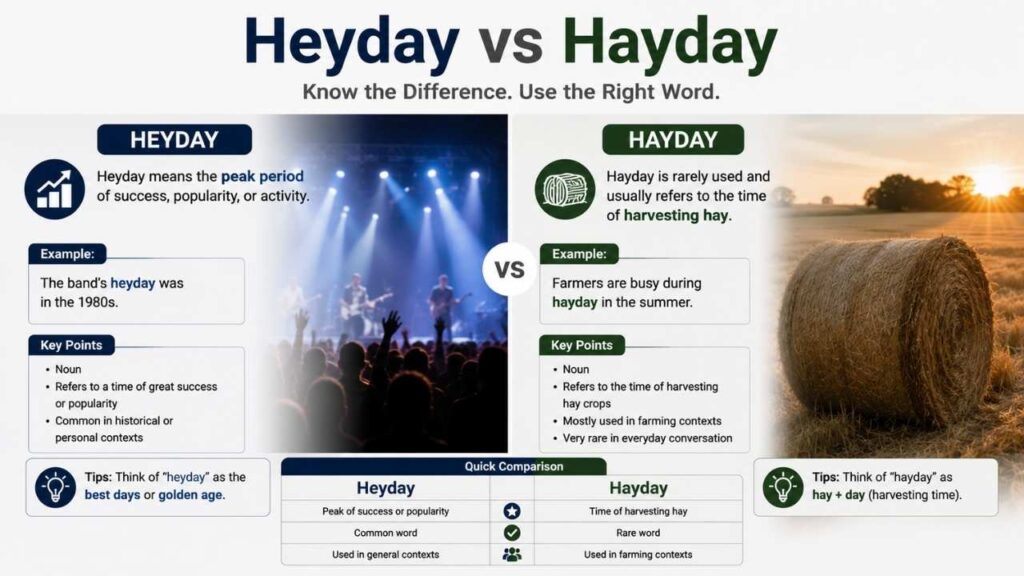 Heyday vs Hayday