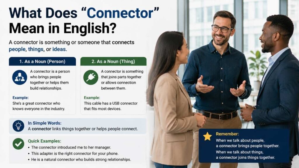 What Does “Connector” Mean in English?