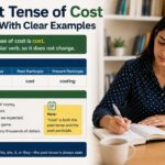 The past tense of cost often confuses English learners because it does not follow the usual grammar rule of adding “-ed” to make the past form.