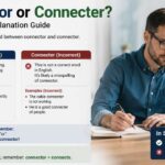 This confusion often appears in everyday writing, especially among learners who search for connector vs connecter or ask which version is right in English.