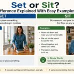 You will often see learners asking when to use sit or set in a sentence or searching for sit vs set examples.