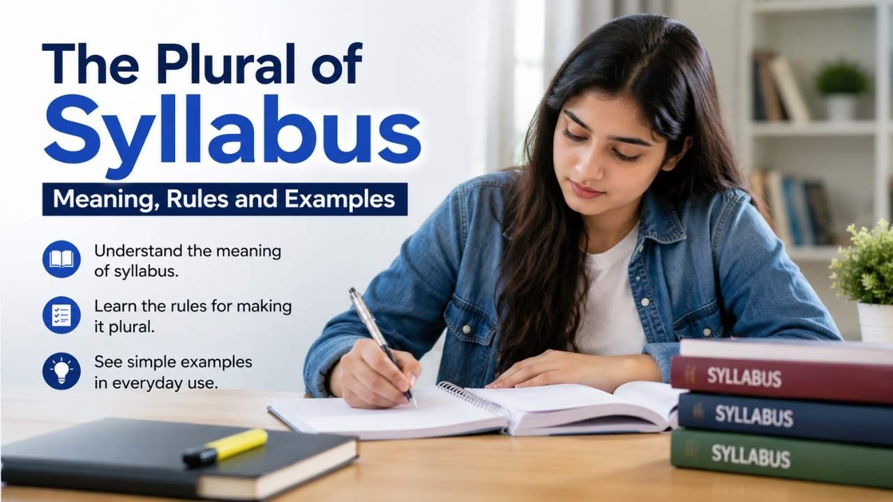 The plural of syllabus often confuses students because two forms are widely used:
