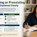 The words pre-existing and preexisting often confuse writers, students, and even professionals.
