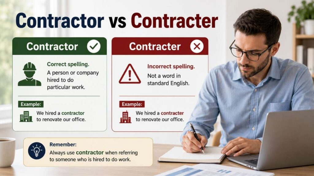 Contractor vs Contracter