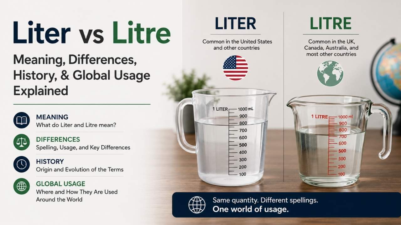 The confusion between liter vs litre is very common among English learners, writers, and students.