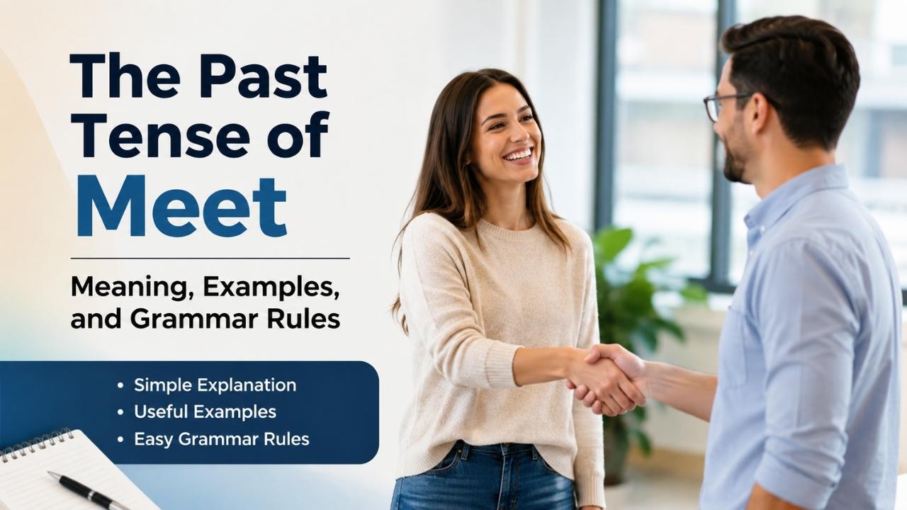 Many English learners ask, "What is the past tense of meet?" This question seems simple, but it often creates confusion because meet is an irregular verb.